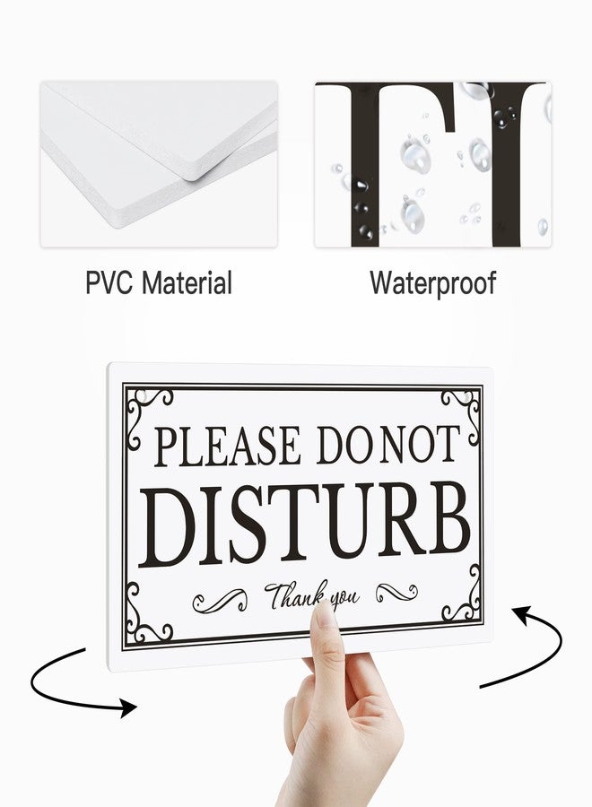 Putuo Decor Please Do Not Disturb Sign, Office, Business, Treatment, Clinic, Restroom Decor, 10x5 Inches PVC Reversible Double Sided - Image 3